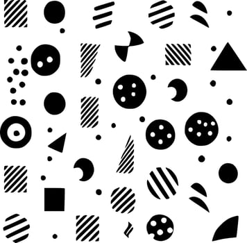 Pattern, Minimalist and Simple Silhouette - Vector illustration
