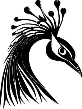 Peacock - High Quality Vector Logo - Vector illustration ideal for T-shirt graphic