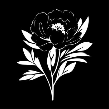 Peony - High Quality Vector Logo - Vector illustration ideal for T-shirt graphic