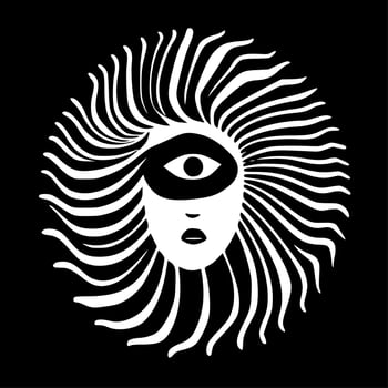 Psychedelic - High Quality Vector Logo - Vector illustration ideal for T-shirt graphic