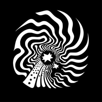 Psychedelic - High Quality Vector Logo - Vector illustration ideal for T-shirt graphic