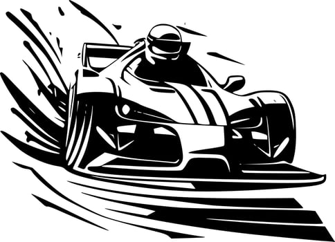Racing - High Quality Vector Logo - Vector illustration ideal for T-shirt graphic