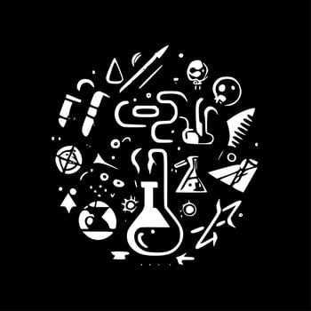 Science - Minimalist and Flat Logo - Vector illustration