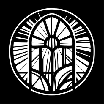 Stained Glass - High Quality Vector Logo - Vector illustration ideal for T-shirt graphic