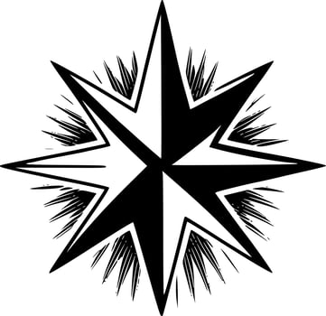 Star - Minimalist and Flat Logo - Vector illustration