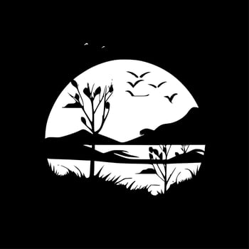 Sunset - High Quality Vector Logo - Vector illustration ideal for T-shirt graphic