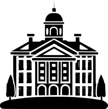 University - Minimalist and Flat Logo - Vector illustration