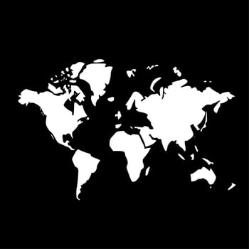 World - Minimalist and Flat Logo - Vector illustration
