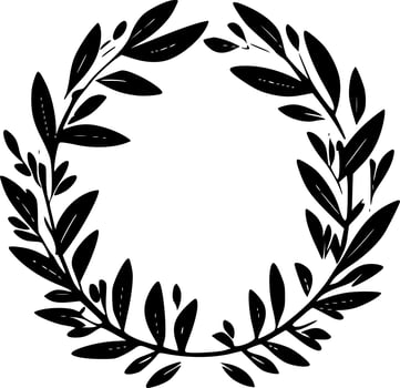 Wreath, Minimalist and Simple Silhouette - Vector illustration