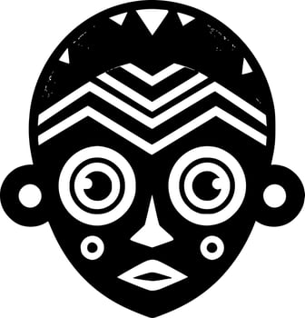 African - High Quality Vector Logo - Vector illustration ideal for T-shirt graphic