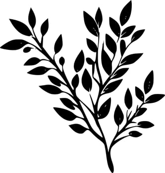 Branch - Minimalist and Flat Logo - Vector illustration