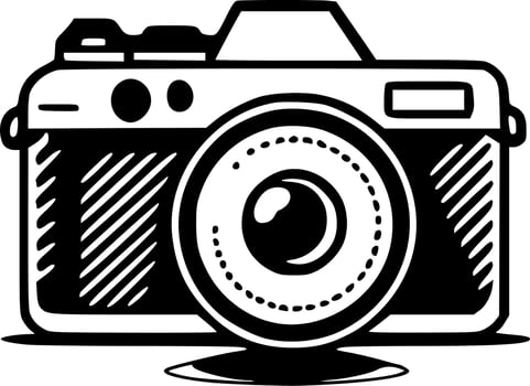 Camera - Minimalist and Flat Logo - Vector illustration