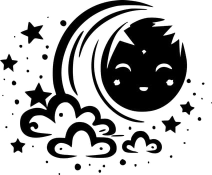 Celestial, Minimalist and Simple Silhouette - Vector illustration