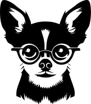 Chihuahua - Minimalist and Flat Logo - Vector illustration