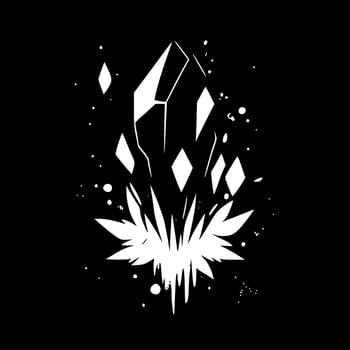 Crystals - High Quality Vector Logo - Vector illustration ideal for T-shirt graphic
