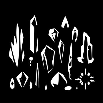 Crystals - High Quality Vector Logo - Vector illustration ideal for T-shirt graphic