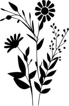 Floral - High Quality Vector Logo - Vector illustration ideal for T-shirt graphic