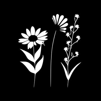Flowers - High Quality Vector Logo - Vector illustration ideal for T-shirt graphic