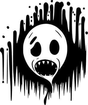 Horror - Minimalist and Flat Logo - Vector illustration