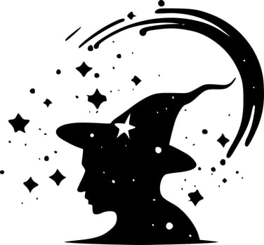 Magic, Minimalist and Simple Silhouette - Vector illustration