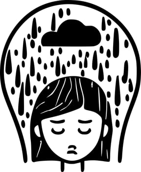 Mental Health - High Quality Vector Logo - Vector illustration ideal for T-shirt graphic