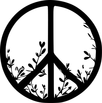 Peace - High Quality Vector Logo - Vector illustration ideal for T-shirt graphic