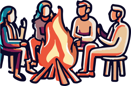 bonfire camping png graphic clipart design