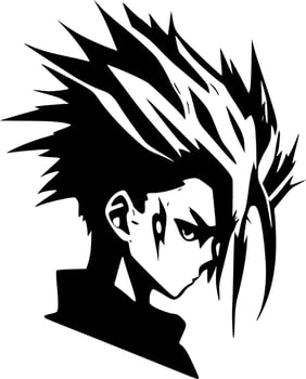Bleach Effect, Black and White Vector illustration