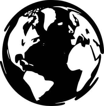 Earth - High Quality Vector Logo - Vector illustration ideal for T-shirt graphic