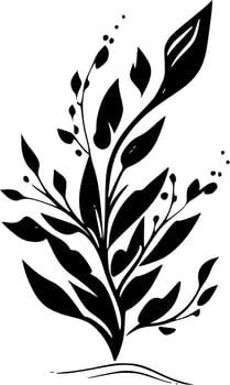 Flourish, Minimalist and Simple Silhouette - Vector illustration