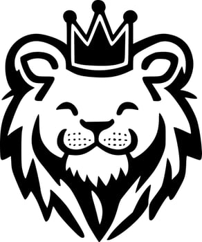 Lion Crown - High Quality Vector Logo - Vector illustration ideal for T-shirt graphic