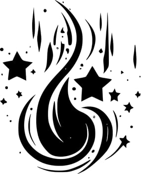 Magic - Black and White Isolated Icon - Vector illustration
