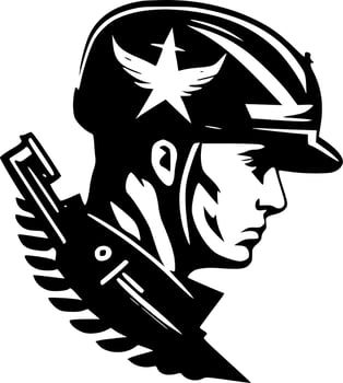 Military - High Quality Vector Logo - Vector illustration ideal for T-shirt graphic