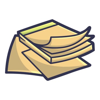 Free Vector cute sticky notes sheets, tools for everyday life