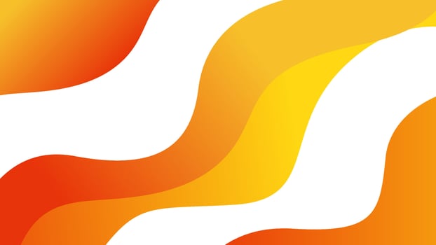 Orange abstract background with waves vector