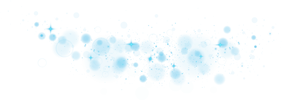 Abstract blue glitter wave illustration. Blue stardust sparkle particles isolated on transparent background. Magic concept. PNG. png