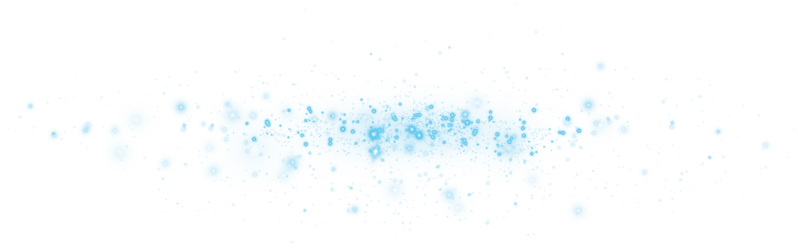 Abstract blue glitter wave illustration. Blue stardust sparkle particles isolated on transparent background. Magic concept. PNG. png