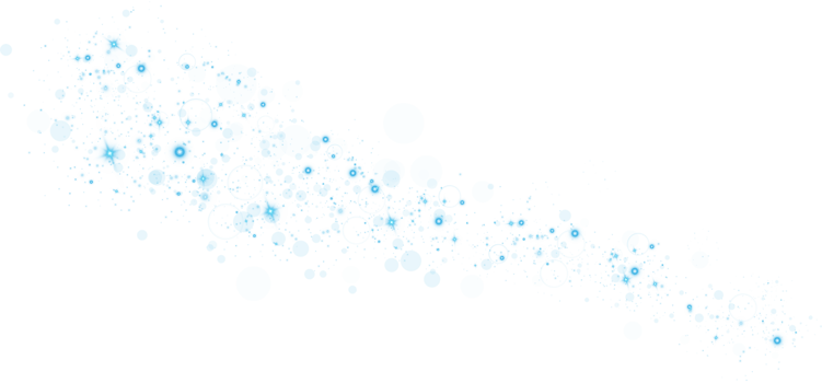Abstract blue glitter wave illustration. Blue stardust sparkle particles isolated on transparent background. Magic concept. PNG. png