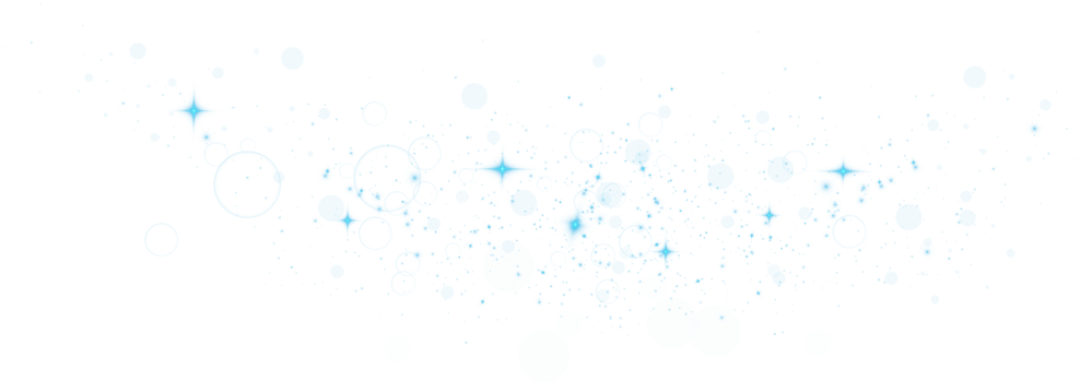 Abstract blue glitter wave illustration. Blue stardust sparkle particles isolated on transparent background. Magic concept. PNG. png