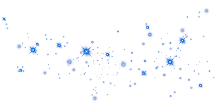 Abstract blue glitter wave illustration. Blue stardust sparkle particles isolated on transparent background. Magic concept. PNG. png