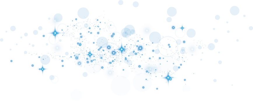 Abstract blue glitter wave illustration. Blue stardust sparkle particles isolated on transparent background. Magic concept. PNG. png