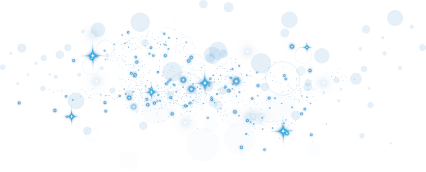 Abstract blue glitter wave illustration. Blue stardust sparkle particles isolated on transparent background. Magic concept. PNG. png