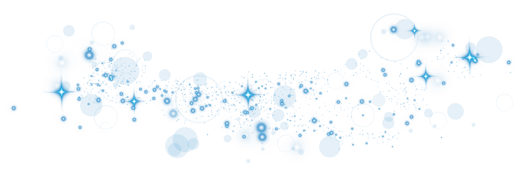 Abstract blue glitter wave illustration. Blue stardust sparkle particles isolated on transparent background. Magic concept. PNG. png