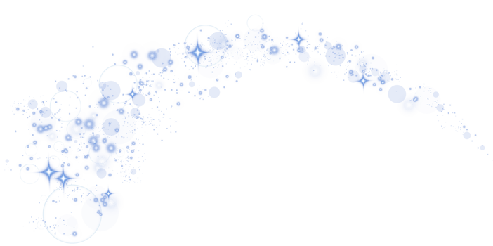 Abstract blue glitter wave illustration. Blue stardust sparkle particles isolated on transparent background. Magic concept. PNG. png