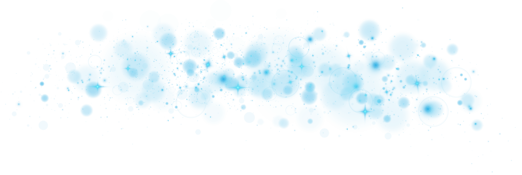 Abstract blue glitter wave illustration. Blue stardust sparkle particles isolated on transparent background. Magic concept. PNG. png