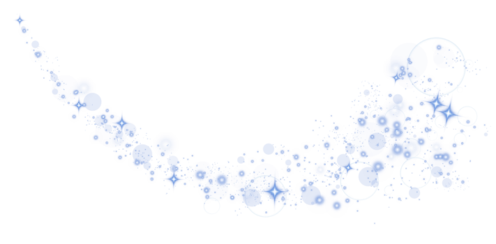 Abstract blue glitter wave illustration. Blue stardust sparkle particles isolated on transparent background. Magic concept. PNG. png