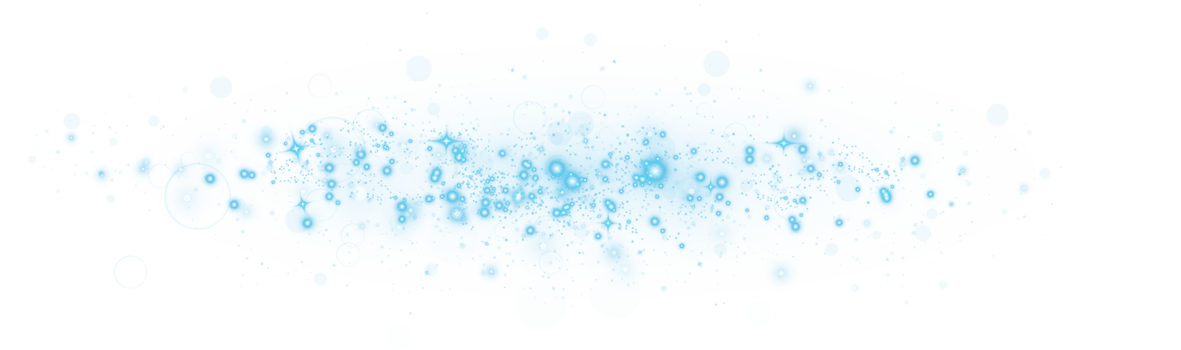 Abstract blue glitter wave illustration. Blue stardust sparkle particles isolated on transparent background. Magic concept. PNG. png