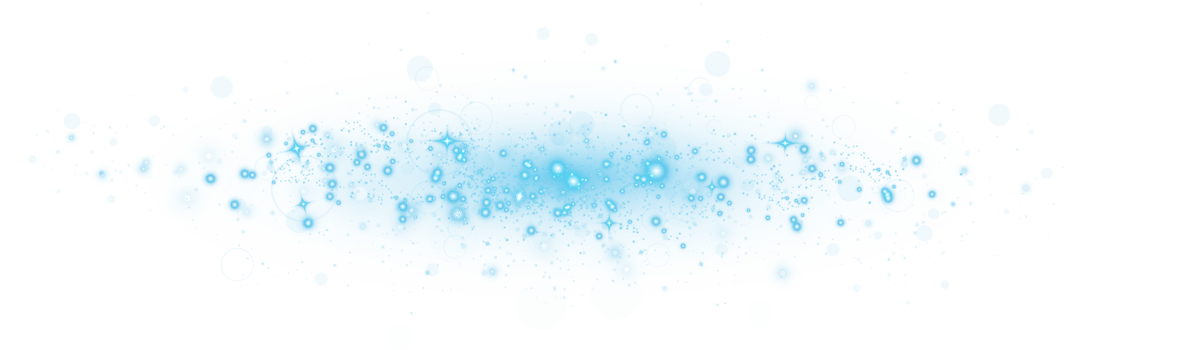 Abstract blue glitter wave illustration. Blue stardust sparkle particles isolated on transparent background. Magic concept. PNG. png
