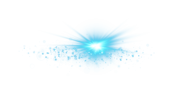 Blue glowing lights effects isolated on transparent background. Solar flare with beams and spotlight. Glow effect. Starburst with sparkles. PNG. png