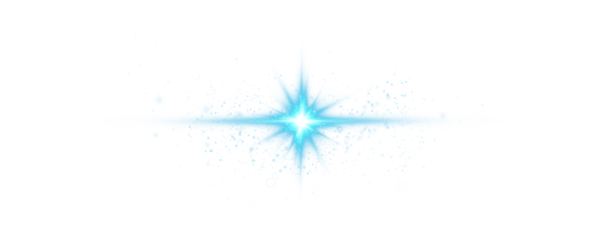 Blue glowing lights effects isolated on transparent background. Solar flare with beams and spotlight. Glow effect. Starburst with sparkles. PNG. png
